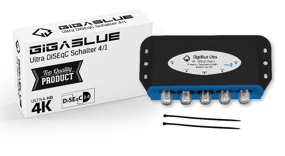 GigaBlue Ultra switch DiSEqC 2/1 4/1 8/1 esterno