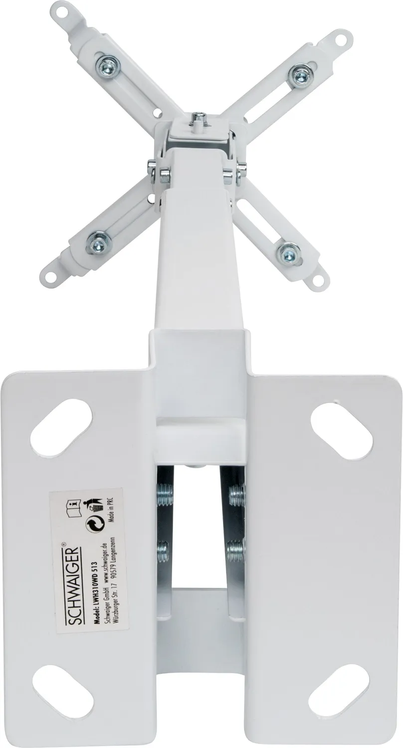 Schwaiger supporto proiettore parete soffitto 20 kg bianco