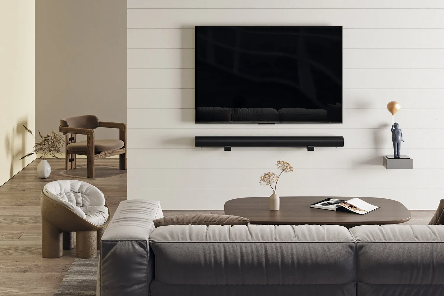 Schwaiger Supporto Parete Soundbar 15 kg Regolabile