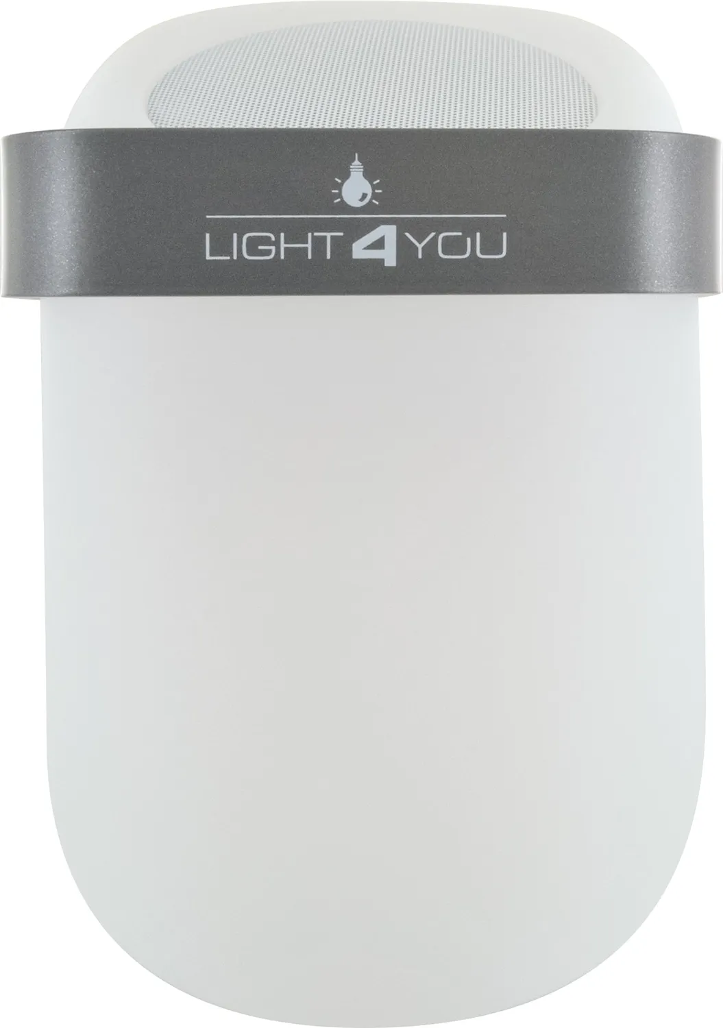 Schwaiger lampada tavolo LED speaker Bluetooth maniglia grigia