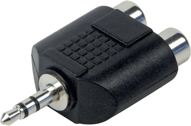 Schwaiger Adattatore audio Cinch a jack stereo smartphone