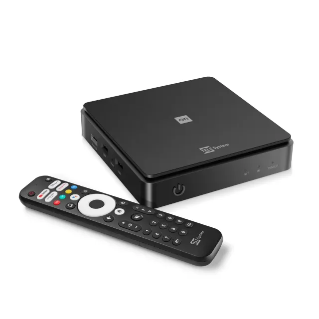 TELE System ON T2 HD decoder terrestre Android TV HDR10
