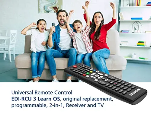 Edision EDI-RCU 3 Learn OS Telecomando universale 2in1 TV decoder