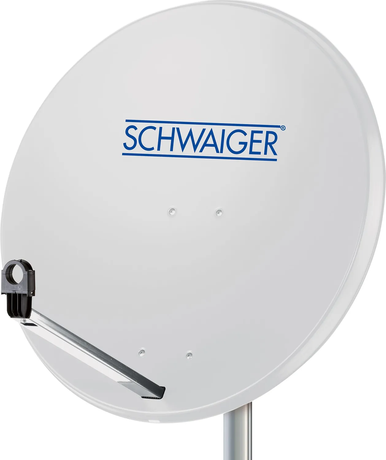 Schwaiger Antenna Satellitare Acciaio 80cm Grigia