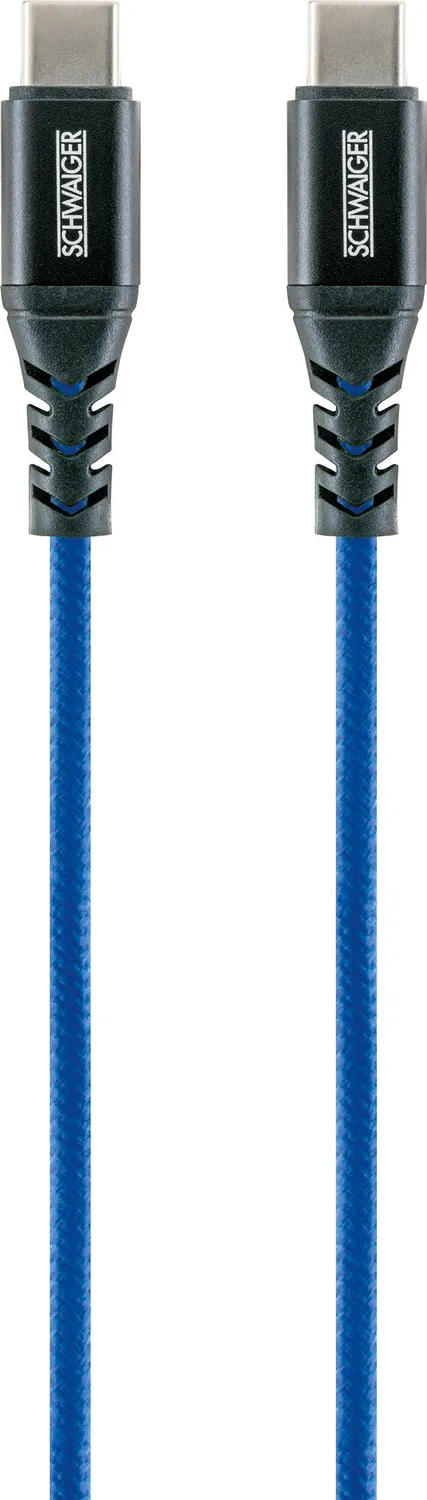 Schwaiger Cavo USB-C Nylon 1,2 m Ricarica e Sincronizzazione