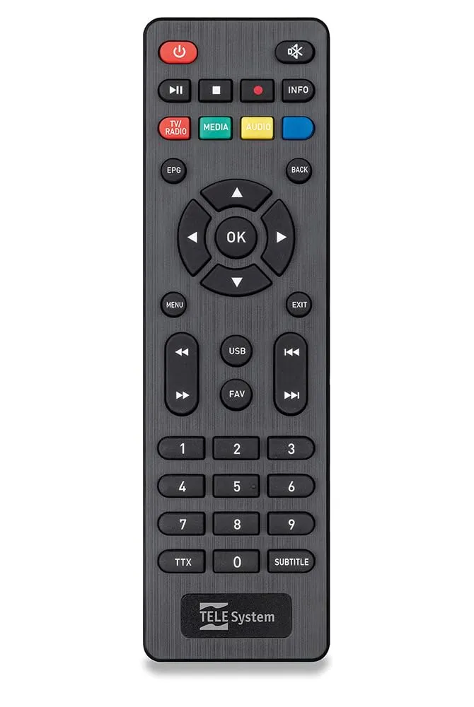 TELE System TS6815/02 decoder terrestre DVB-T2 HEVC
