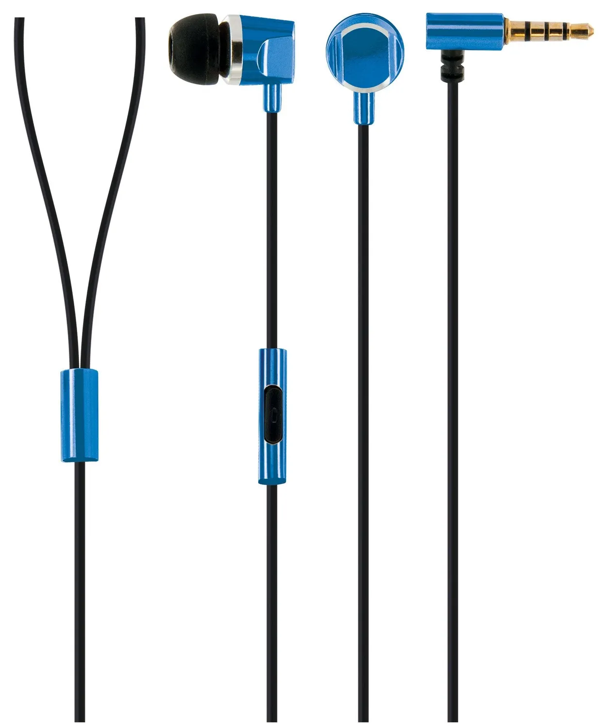 Schwaiger cuffie in-ear jack 3,5 mm microfono metallo