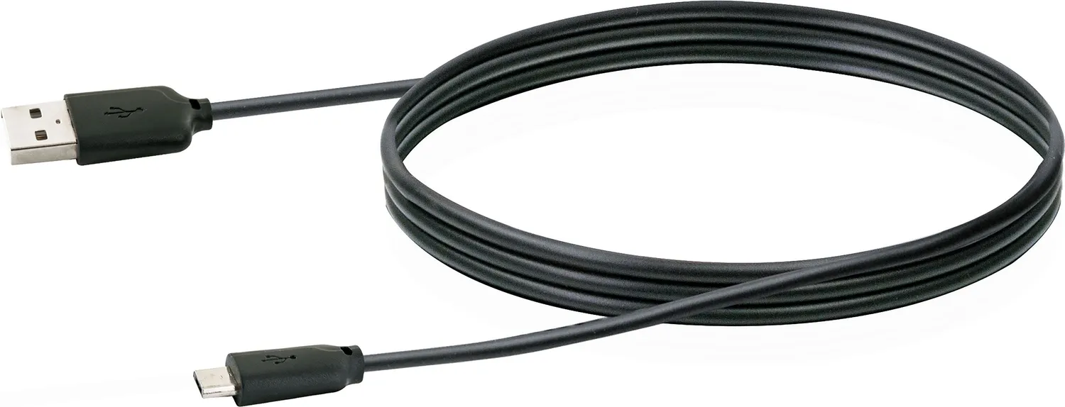 Schwaiger Set ricarica auto micro USB Smart 12V nero