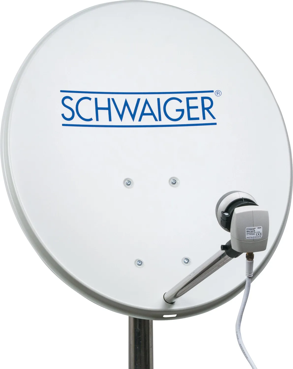SCHWAIGER Parabola Acciaio 55 cm Grigio Chiaro
