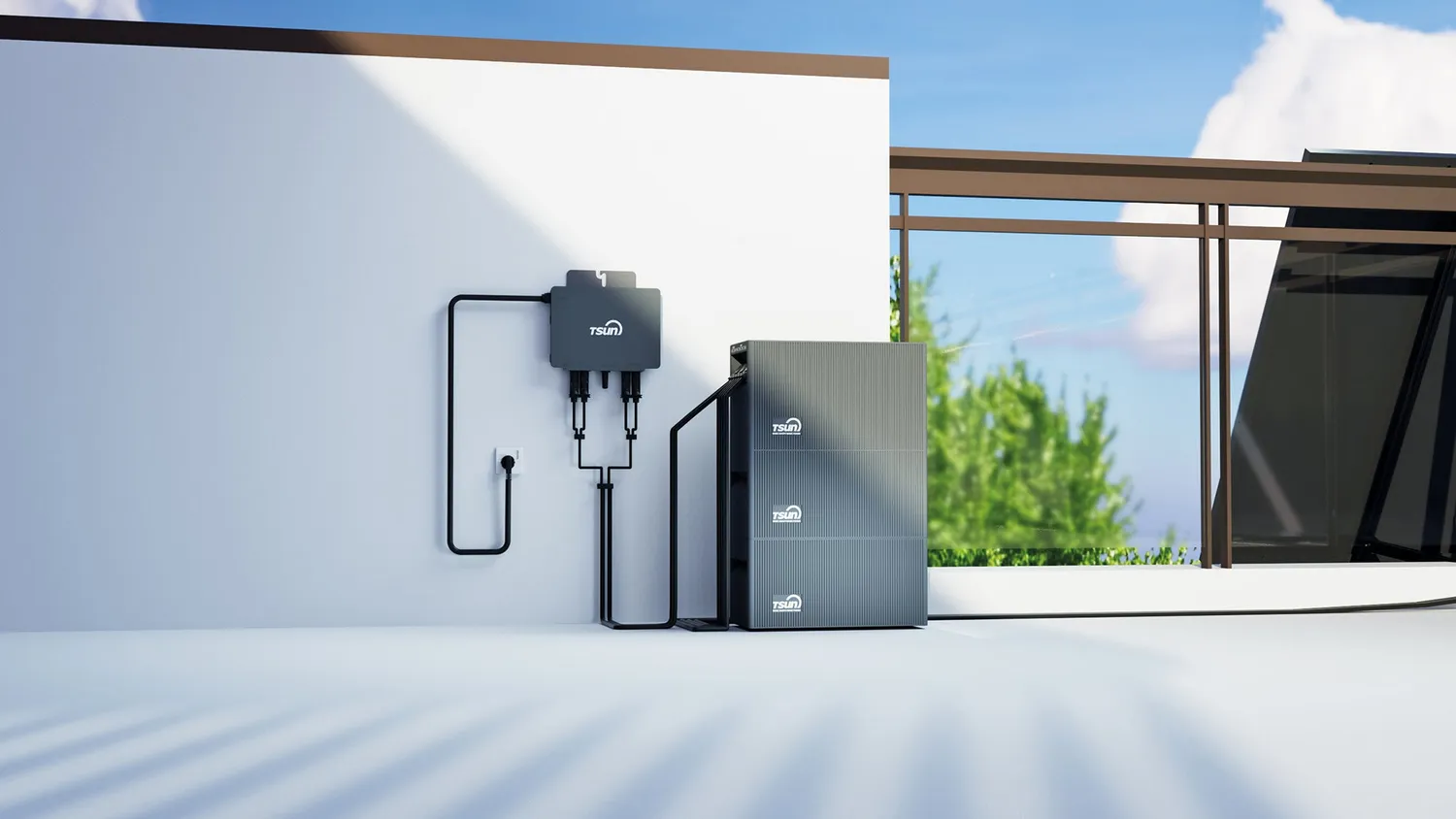 Schwaiger accumulo fotovoltaico LiFePO4 2 kWh uscita
