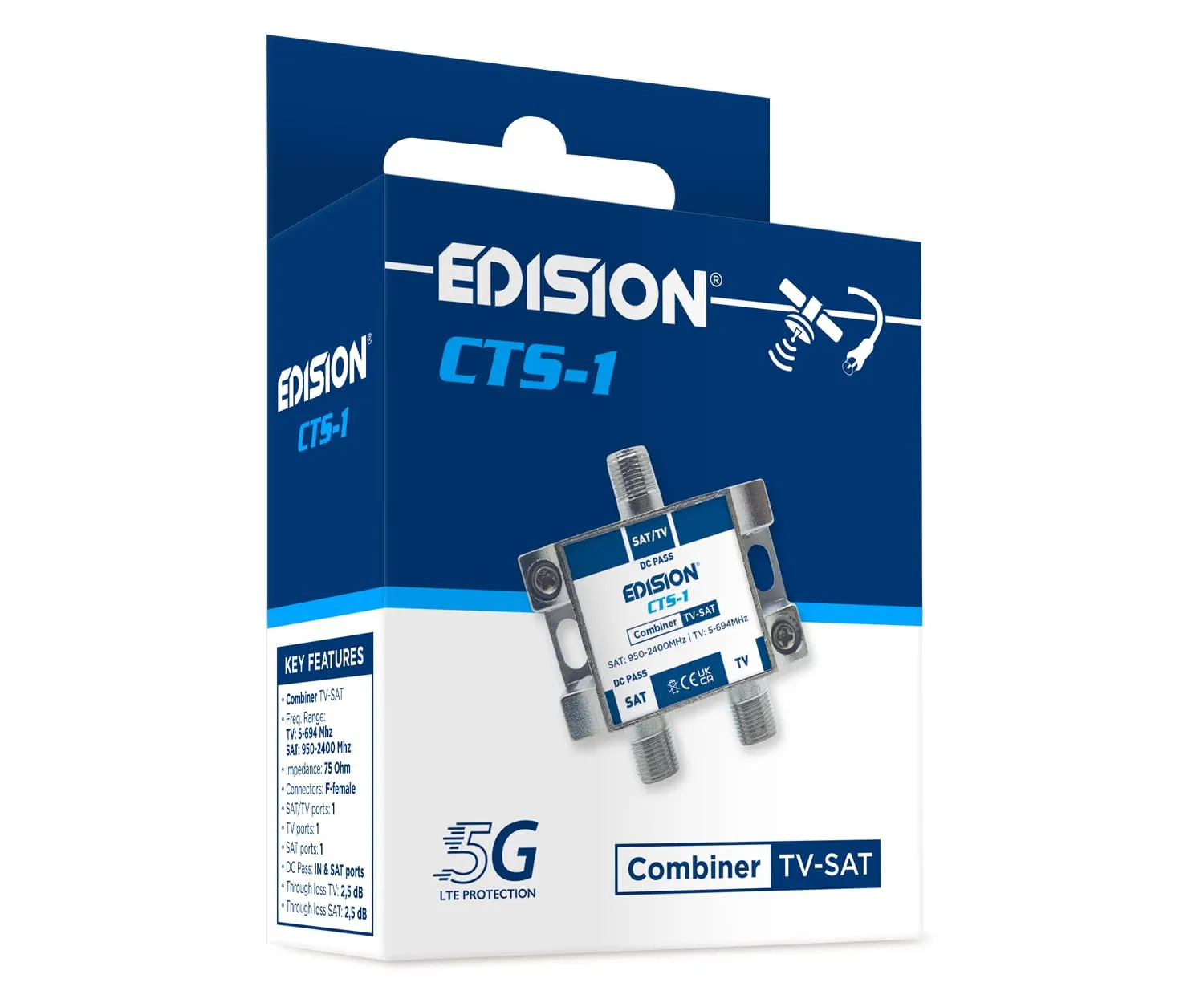 Edision CTS-1 miscelatore TV/SAT con filtro 5G LTE