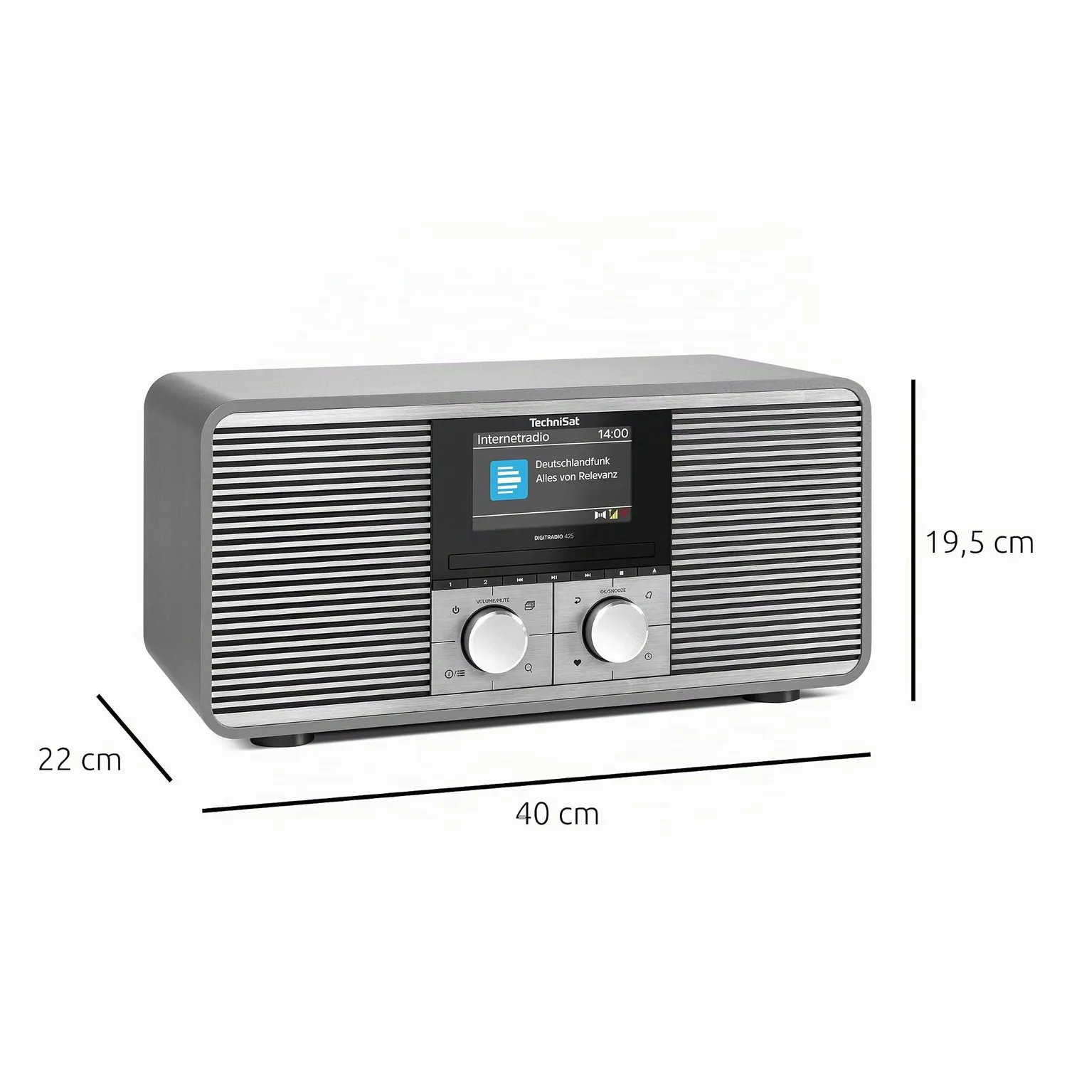 TechniSat DIGITRADIO 425 radio internet DAB+ con CD antracite