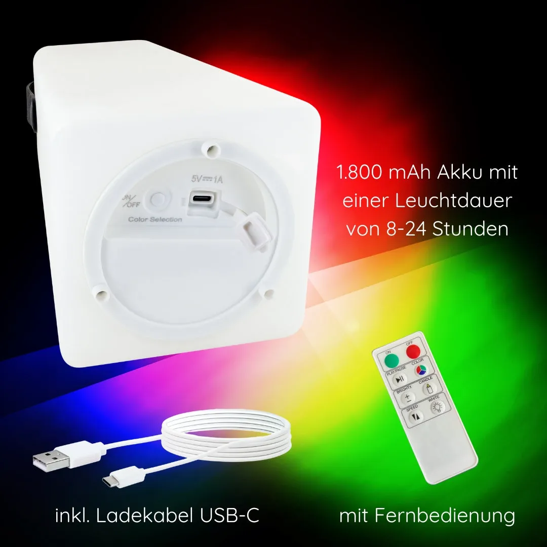 Schwaiger Lampada Solare Tavolo RGB IP44 con Telecomando