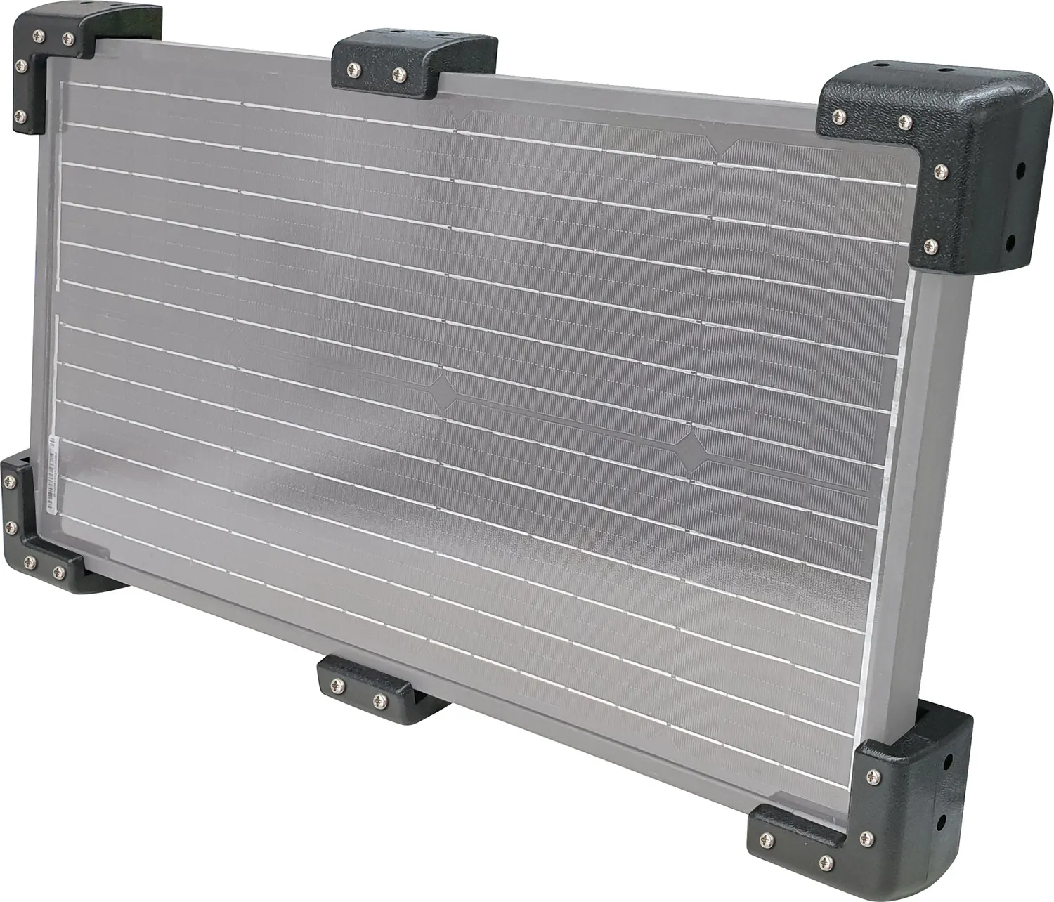Schwaiger Set 6 Staffe Parete per Pannello Solare Nero