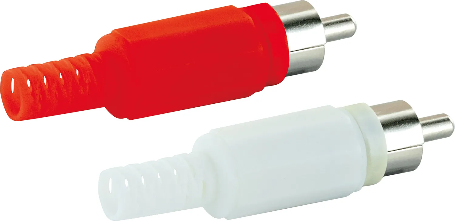 Schwaiger Spinotti Cinch RCA a Saldare 2 Pezzi