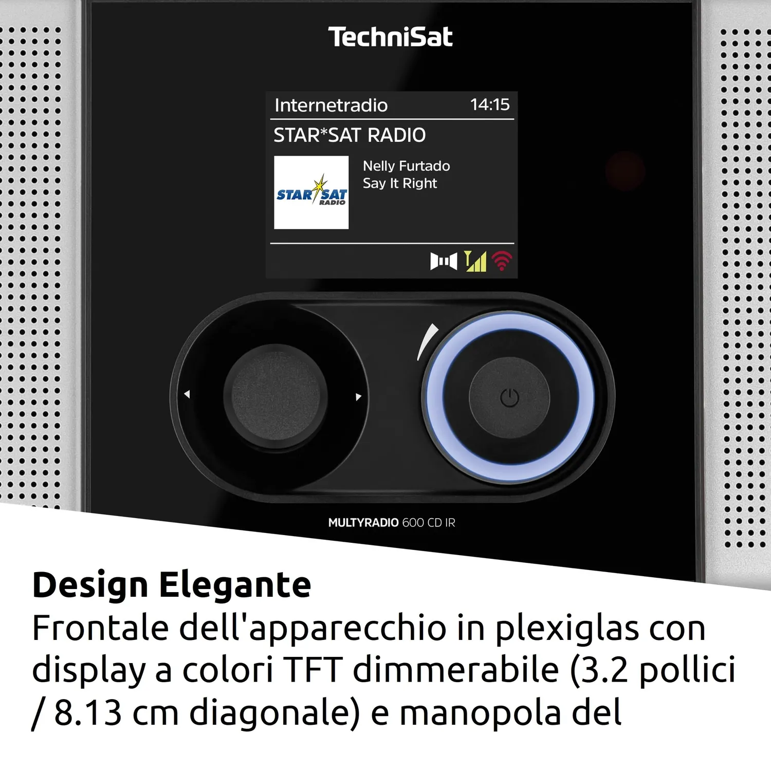 TechniSat MultyRadio 600 CD IR radio internet DAB+ argento