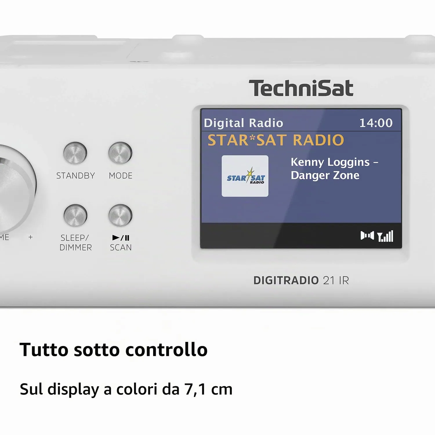TechniSat DigitRadio 21 IR radio sottopensile Internet bianca