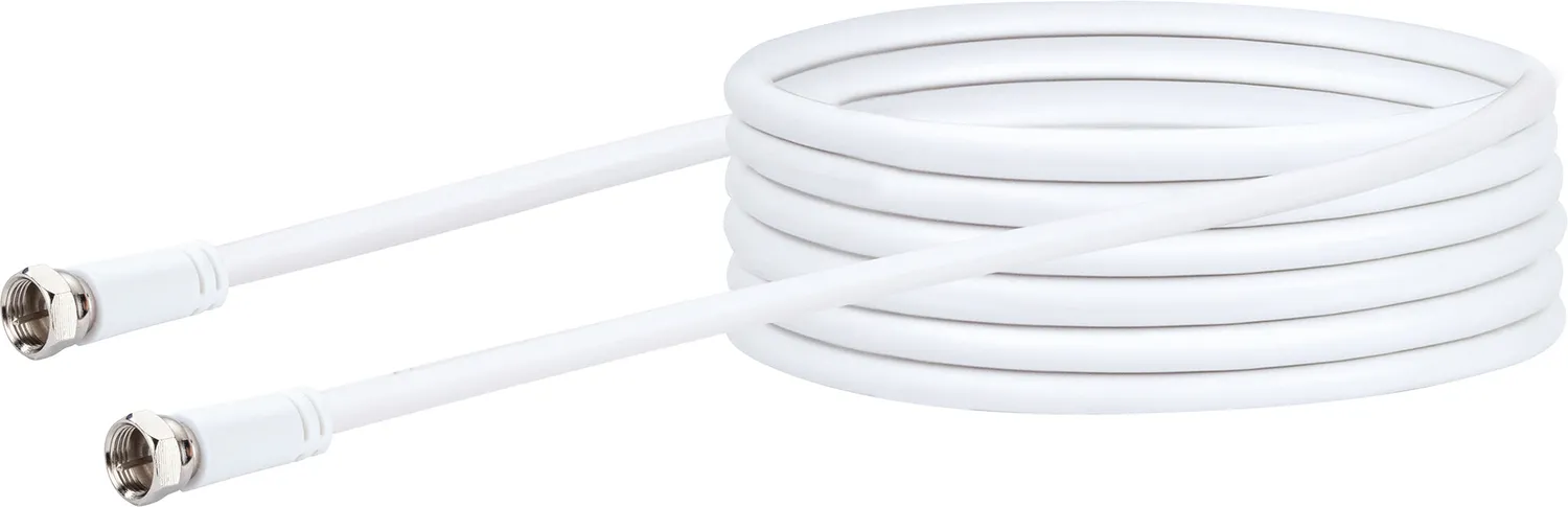 Schwaiger Cavo Antenna SAT 90dB Bianco 10 m F-F