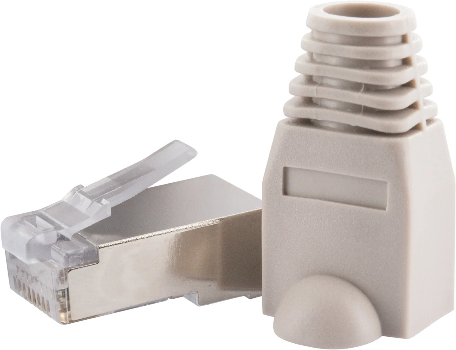 Schwaiger Connettore di Rete Cat 6 RJ45 4 pezzi schermato