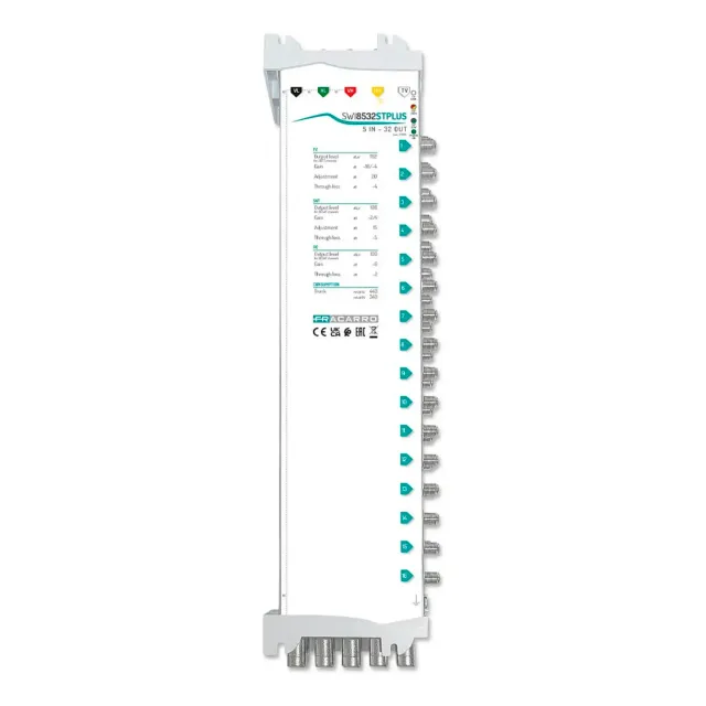 Fracarro SWI8532STPLUS multiswitch 5x32 in cascata attivo
