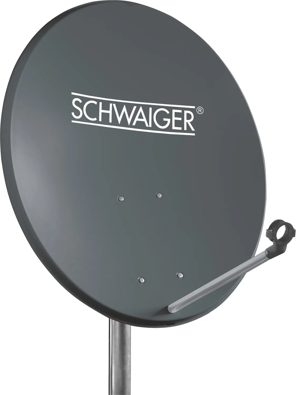 Schwaiger parabola offset 55 cm antracite acciaio