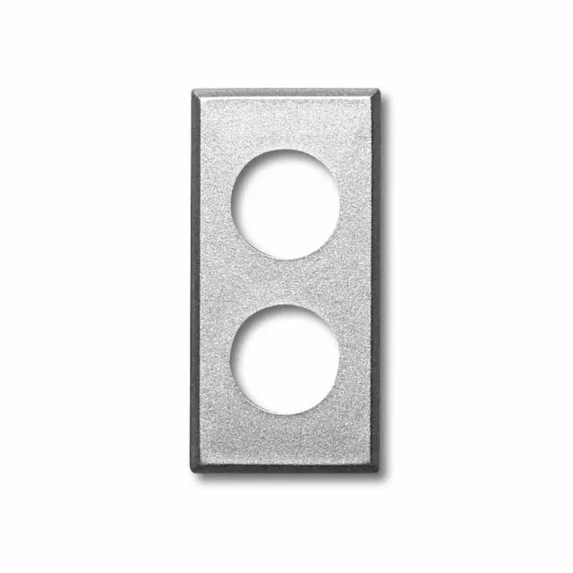 Fracarro BT-AXS2 adattatore presa argento 2 fori PDM