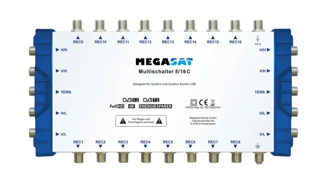 Megasat 5/16 C multiswitch 16 utenze SAT+digitale