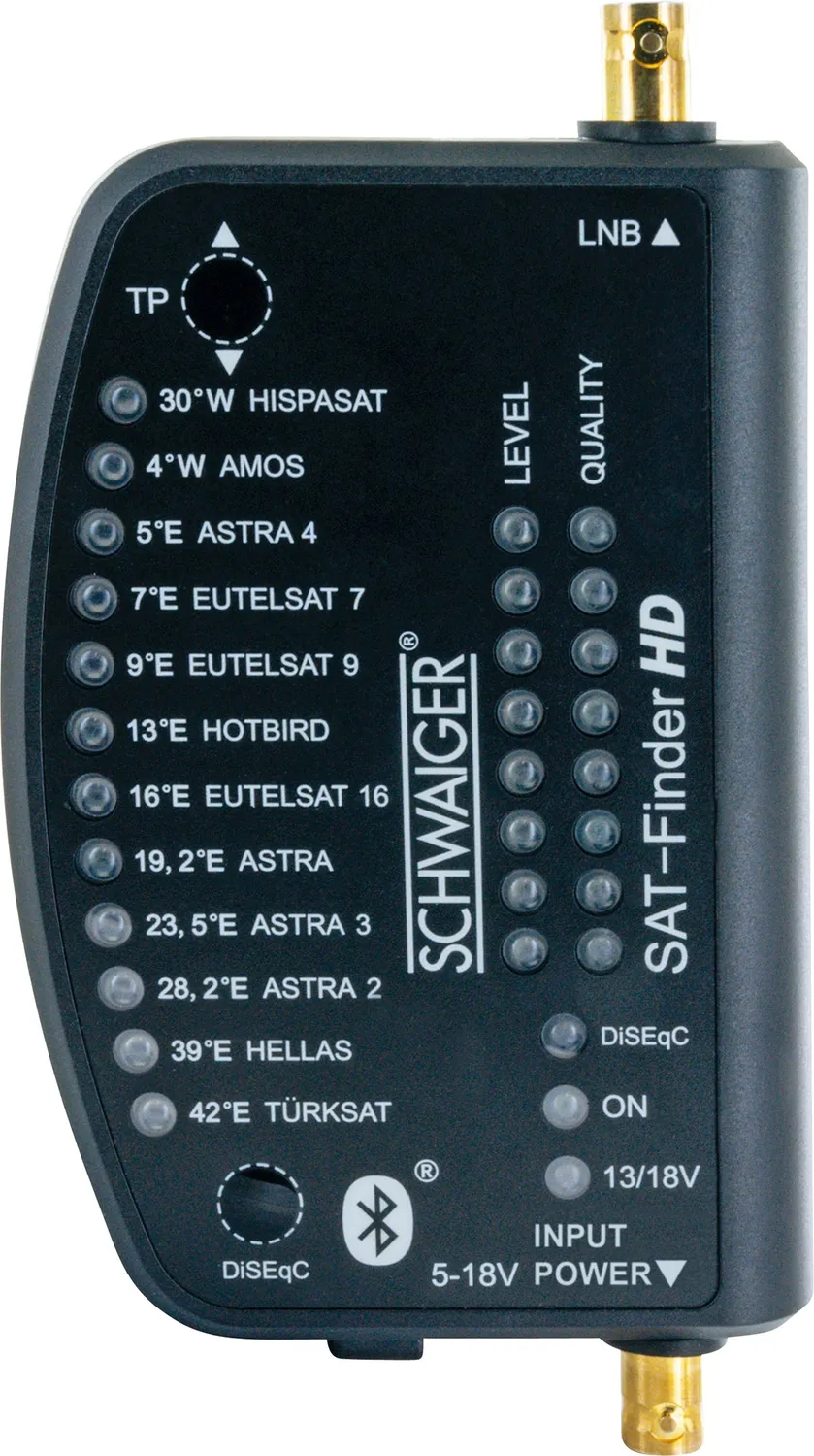 Schwaiger Sat Finder HD misuratore segnale in valigia
