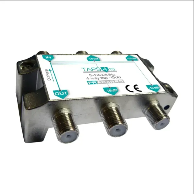 Fracarro TAPS415 derivatore 4 vie 15dB TV-SAT F