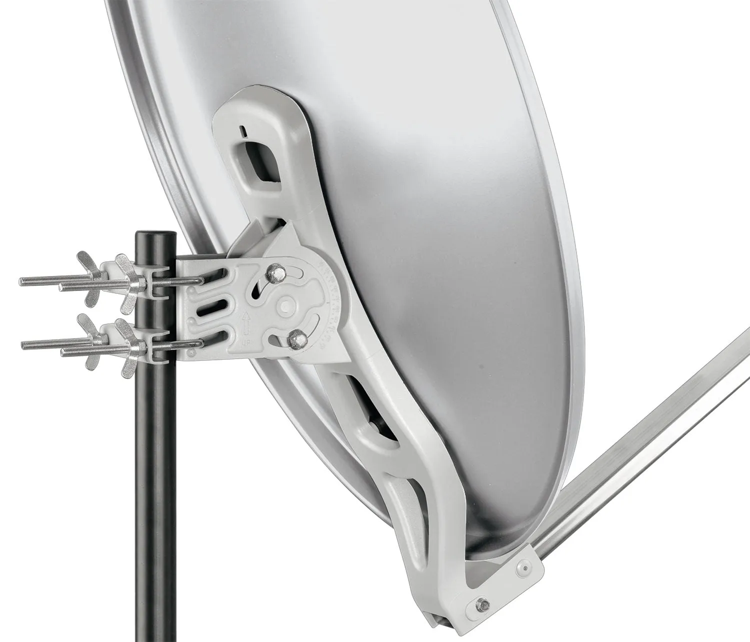 Schwaiger parabola satellitare 80 cm alluminio grigia