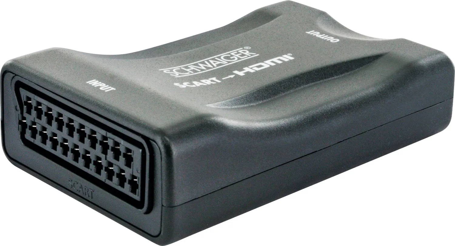 Schwaiger Convertitore SCART-HDMI Full HD 1080p nero