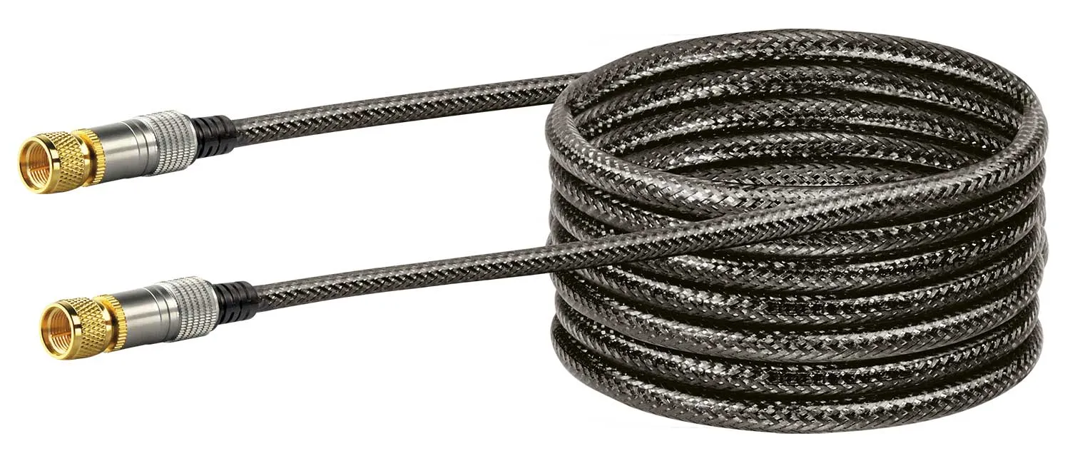 Schwaiger Cavo Sat Antenna F 1,5 m Nero 110 dB Quadrupla