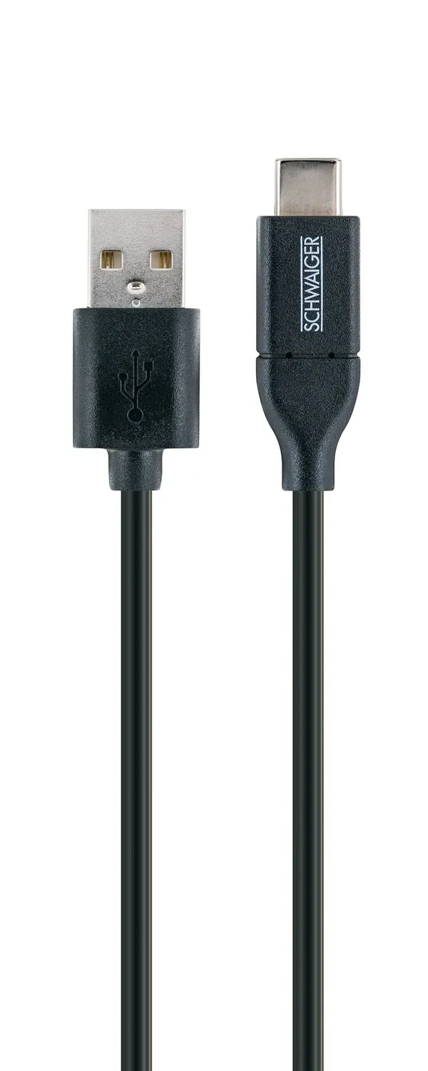 SCHWAIGER USB 3.1 cavo adattatore USB-C nero 1 m