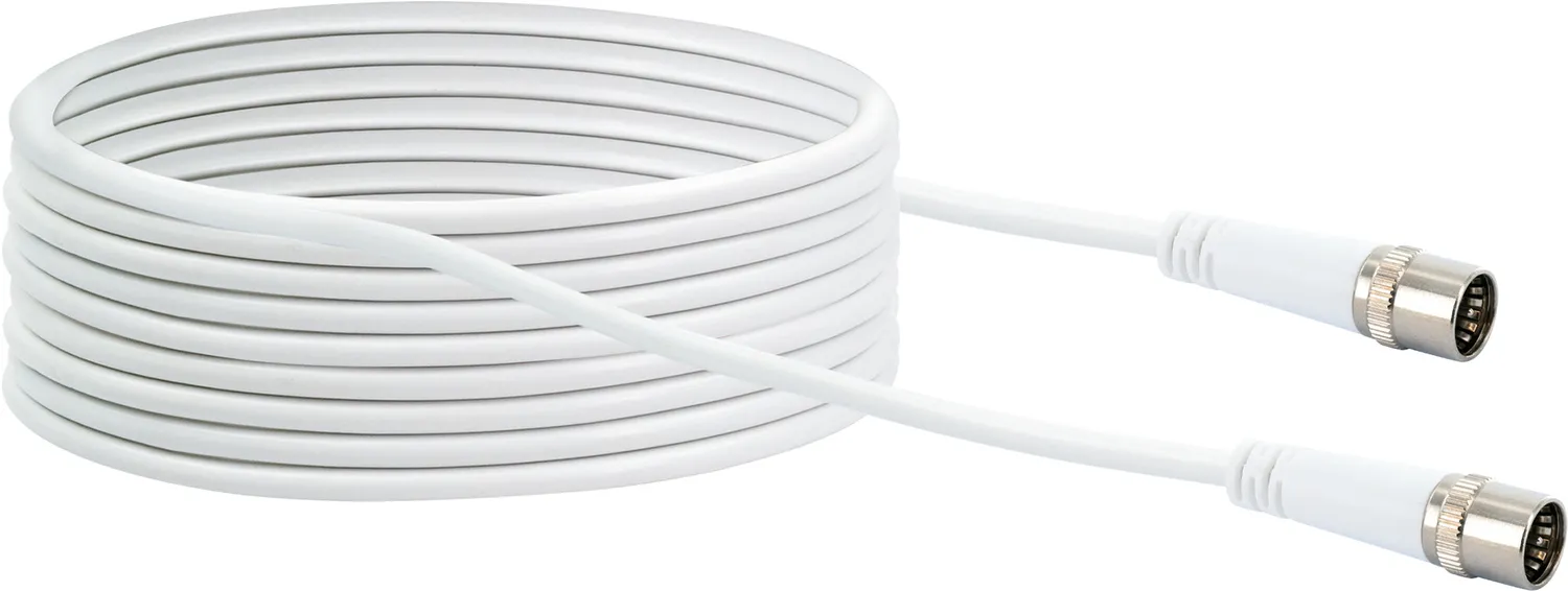 Schwaiger Cavo Modem Antenna IEC 1,5m Bianco
