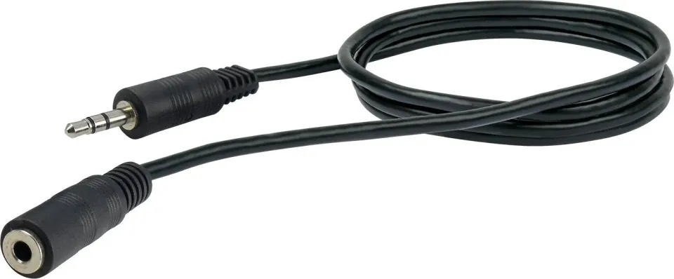 SCHWAIGER prolunga audio jack 3,5 mm 1,5 m nera stereo