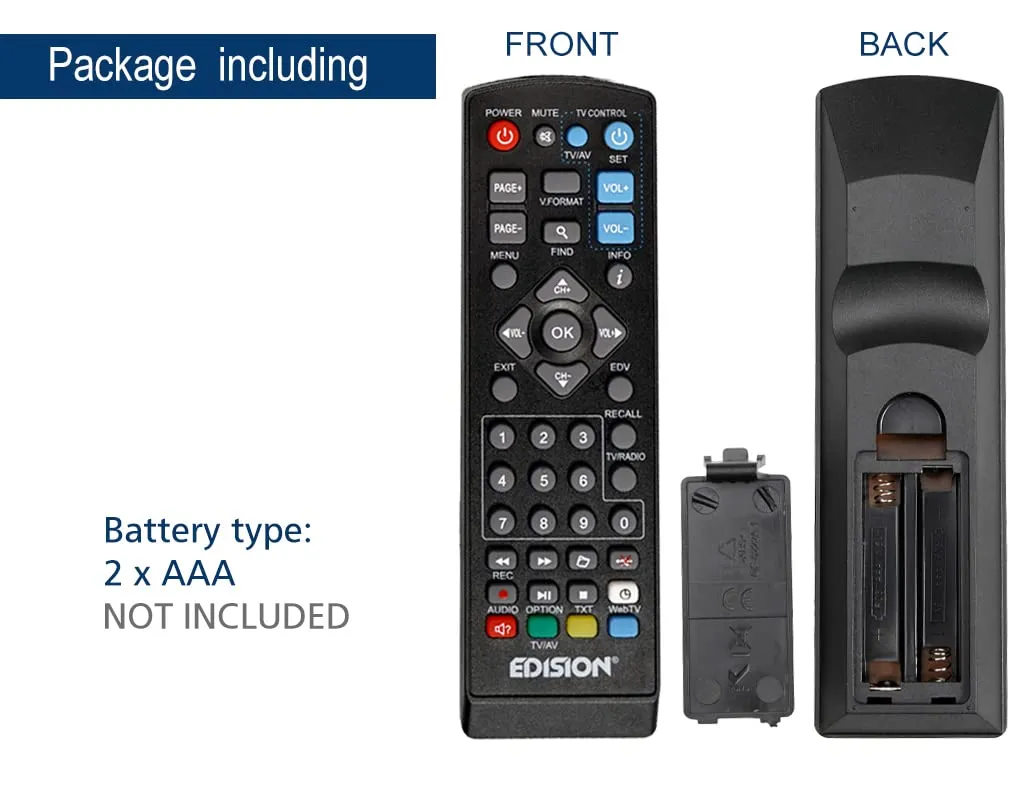 Edision EDI-RCU 1 Learn telecomando universale 2in1