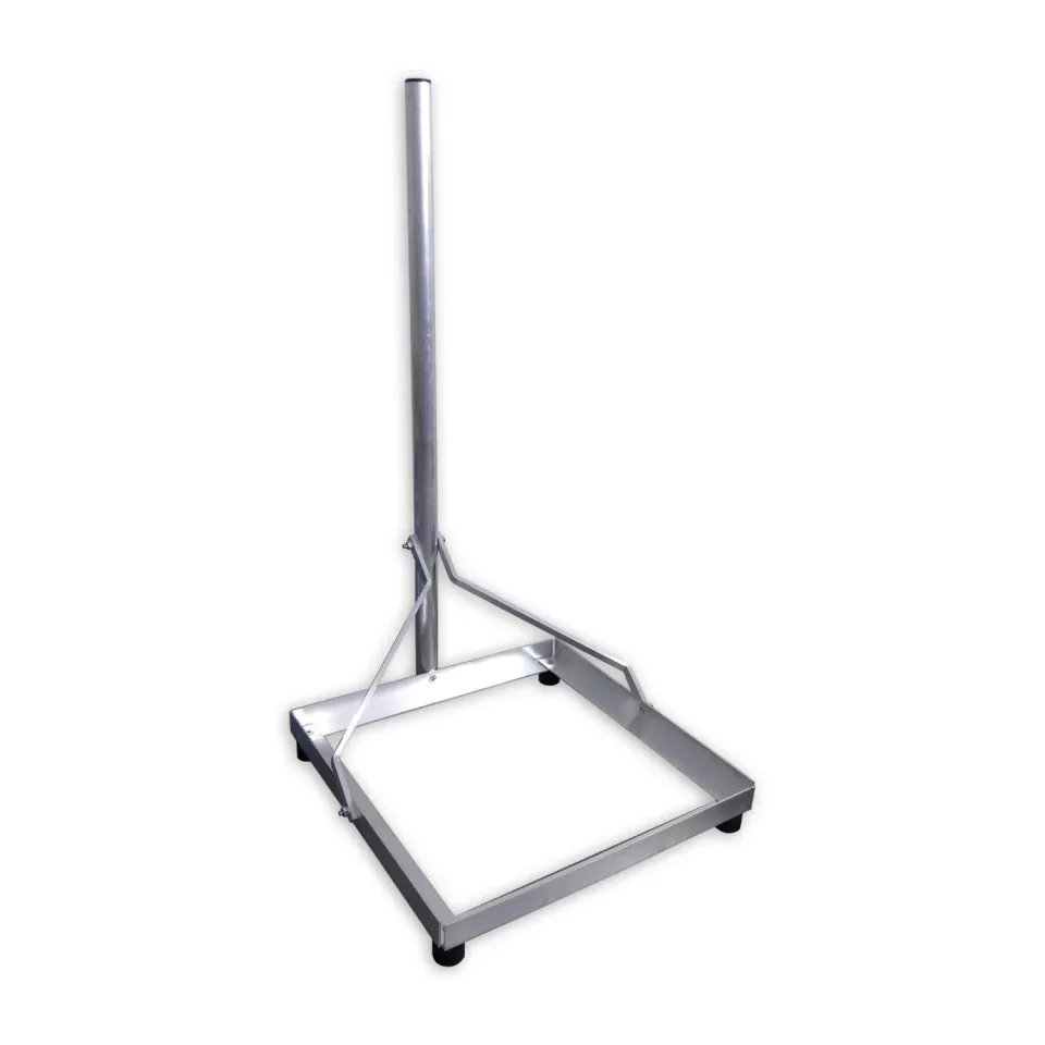 Schwaiger Supporto Balcone per Parabola Alluminio 1 m Argento