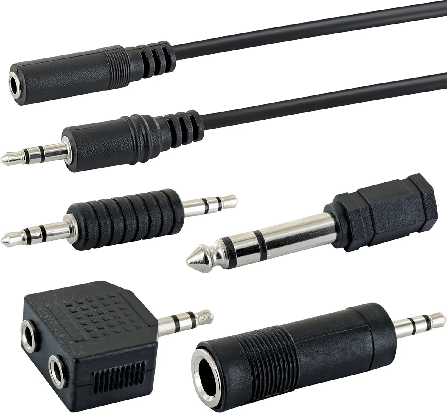 Schwaiger Set Adattatori Jack con Cavo Audio Video