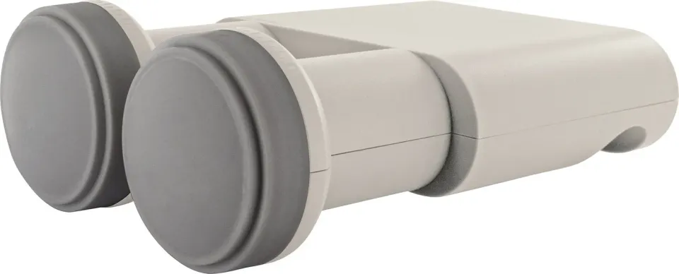 Schwaiger LNB Monoblock Twin 2 utenze Astra Hotbird grigio