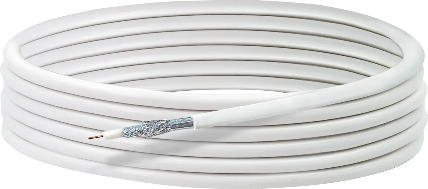 Schwaiger Cavo Coassiale SAT 10 m Bianco 110 dB Classe A