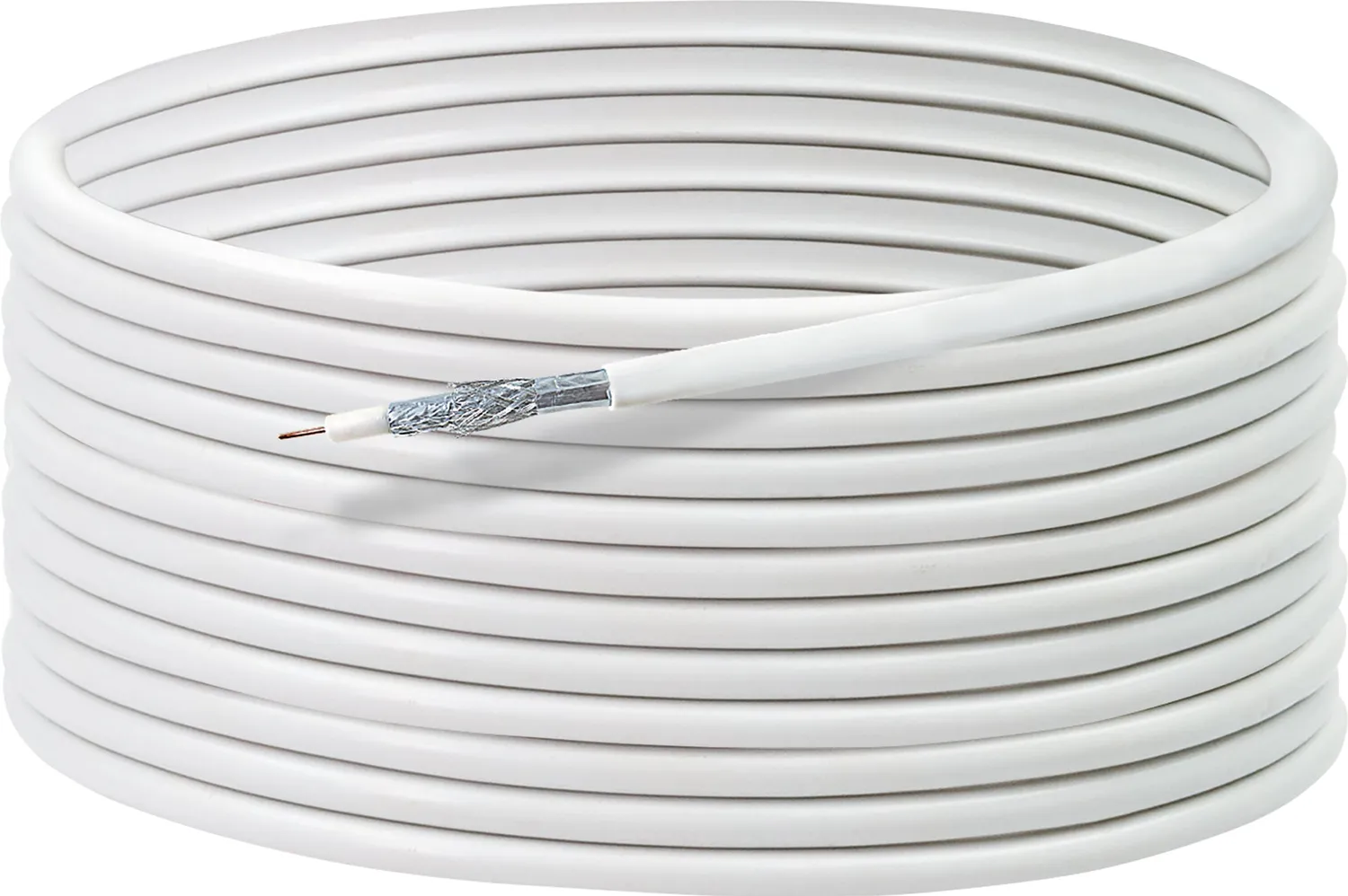 Schwaiger Cavo Coassiale SAT 10 m Bianco 110 dB Classe A