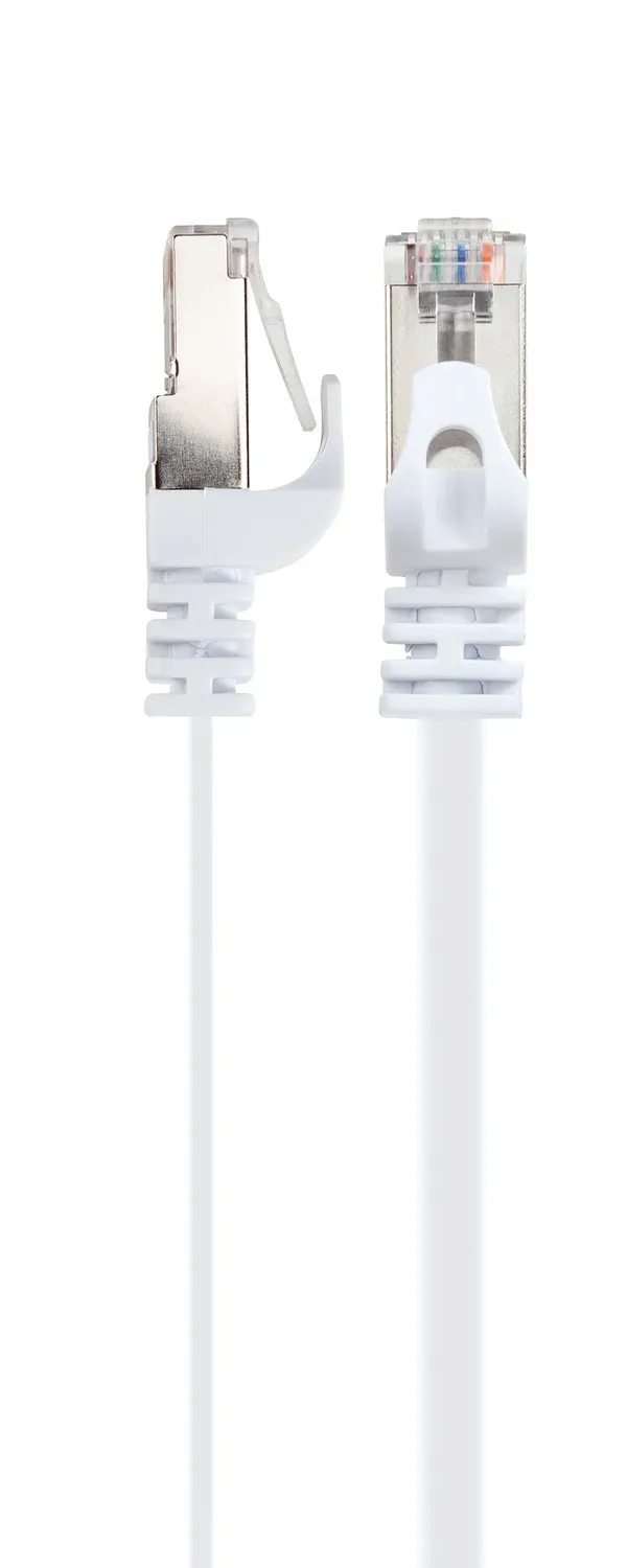 Schwaiger cavo rete piatto CAT 6 U/FTP bianco RJ45