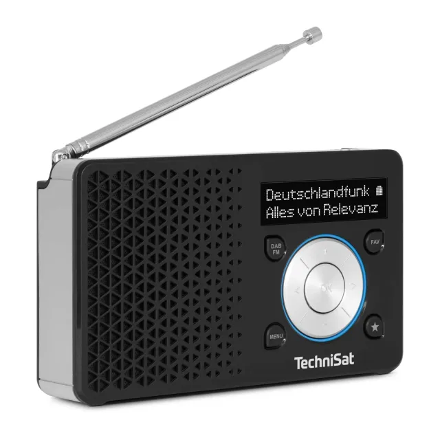 TechniSat DIGITRADIO 1 radio portatile DAB+ nero-argento