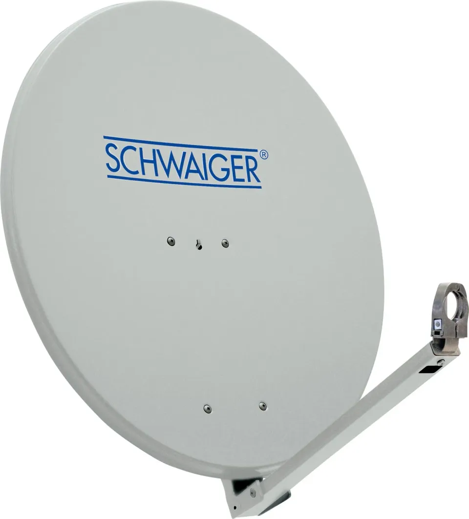 Schwaiger parabola satellitare 80 cm alluminio grigia