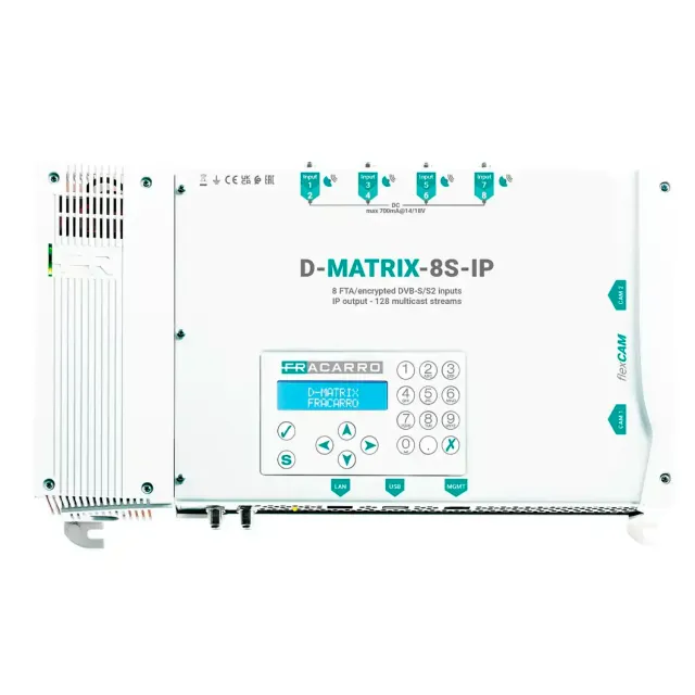 Fracarro D-MATRIX-8S-IP centrale IPTV 8 transponder