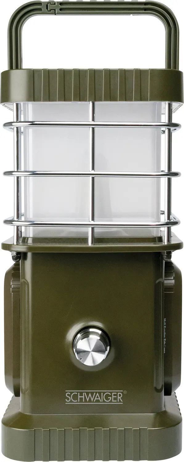 Schwaiger Lampada da Campeggio LED Bluetooth Verde 400 lm