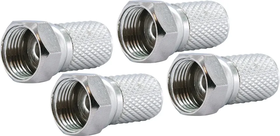 SCHWAIGER connettore F a vite 7,3 mm 4 pezzi