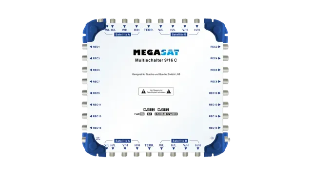 Megasat Multiswitch 9/16 C centralino 16 uscite sat