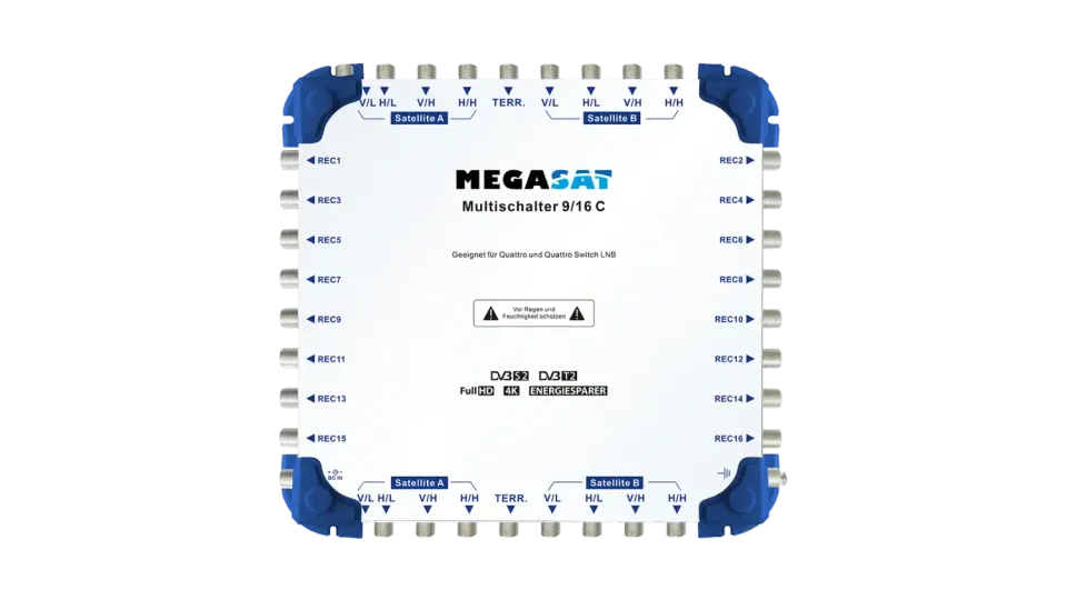 Megasat Multiswitch 9/16 C centralino 16 uscite sat