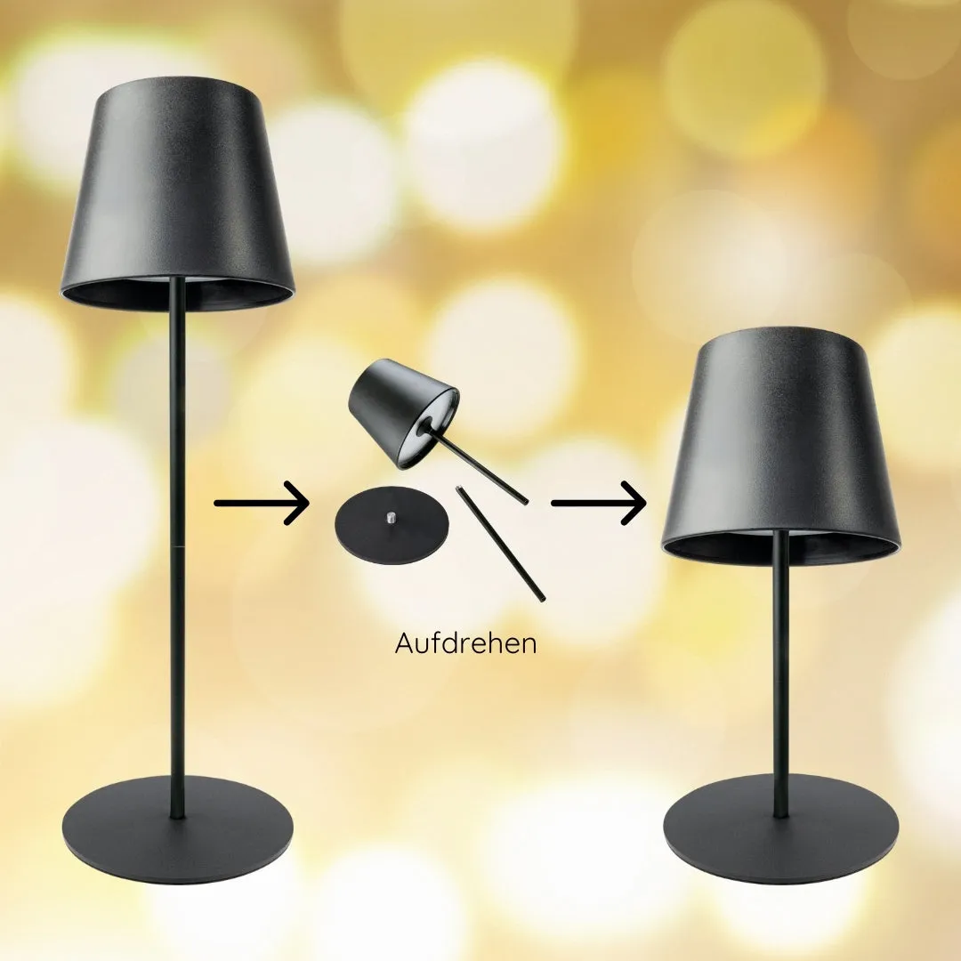 Schwaiger lampada da tavolo divisibile touch antracite LED